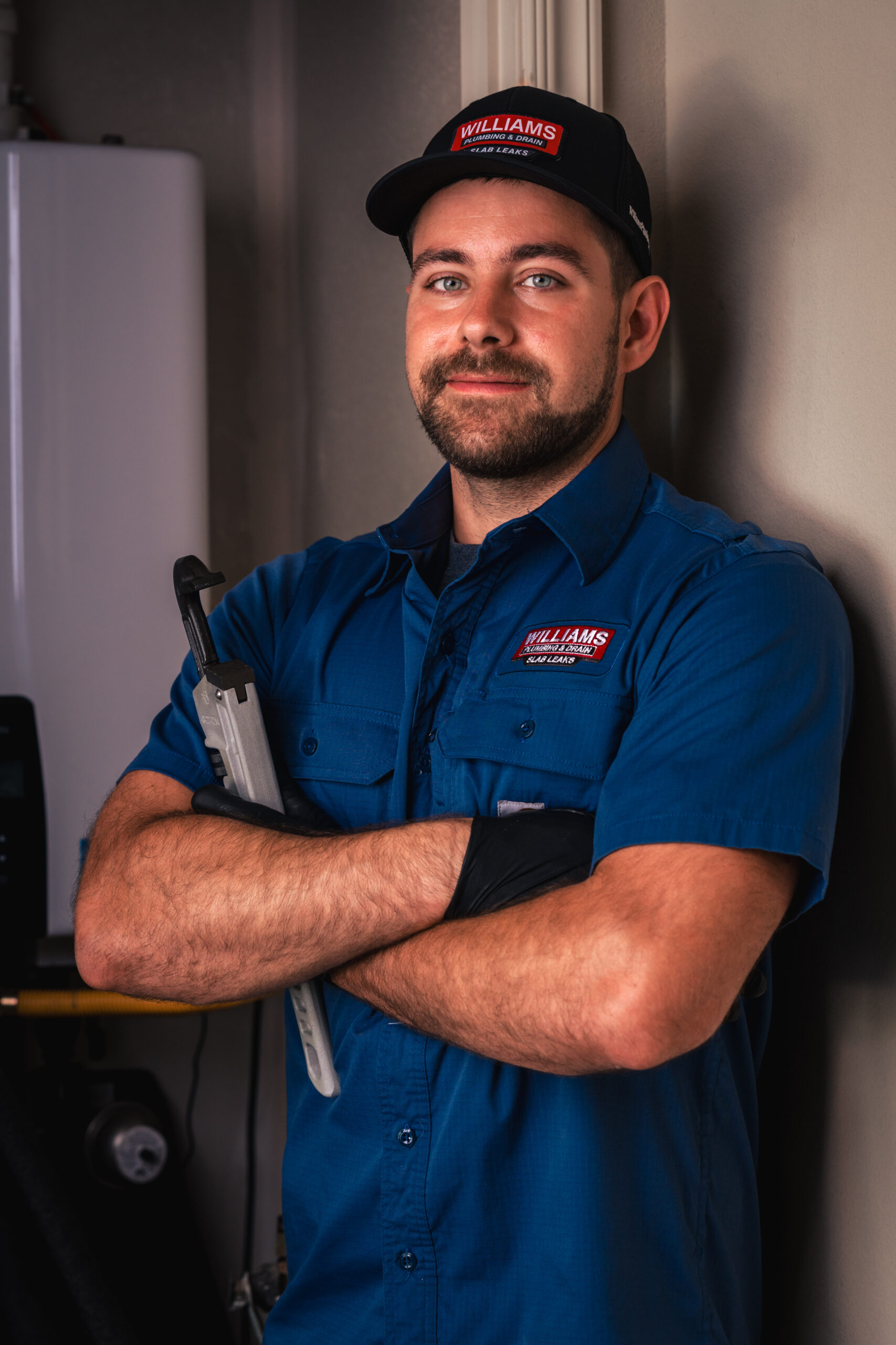 man holding a tool